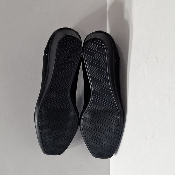 Anne Klein NEW iFlex Black Classic Preppy Capsule Wedge Heel Shoes Size 9 - Picture 9 of 13